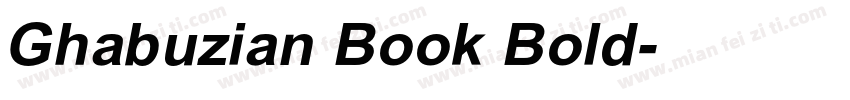 Ghabuzian Book Bold字体转换